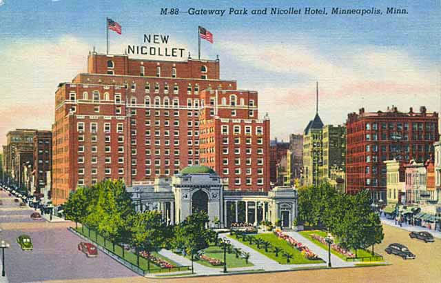 The Pick-Nicollet  Postcard