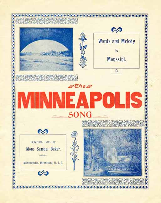 FOLIO M1658 .M55 C65, Minneapolis song, page 1
